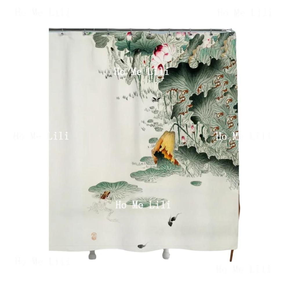 Nature Plant Bathroom Decor Shower Curtain Artistic Bathroom Decor
