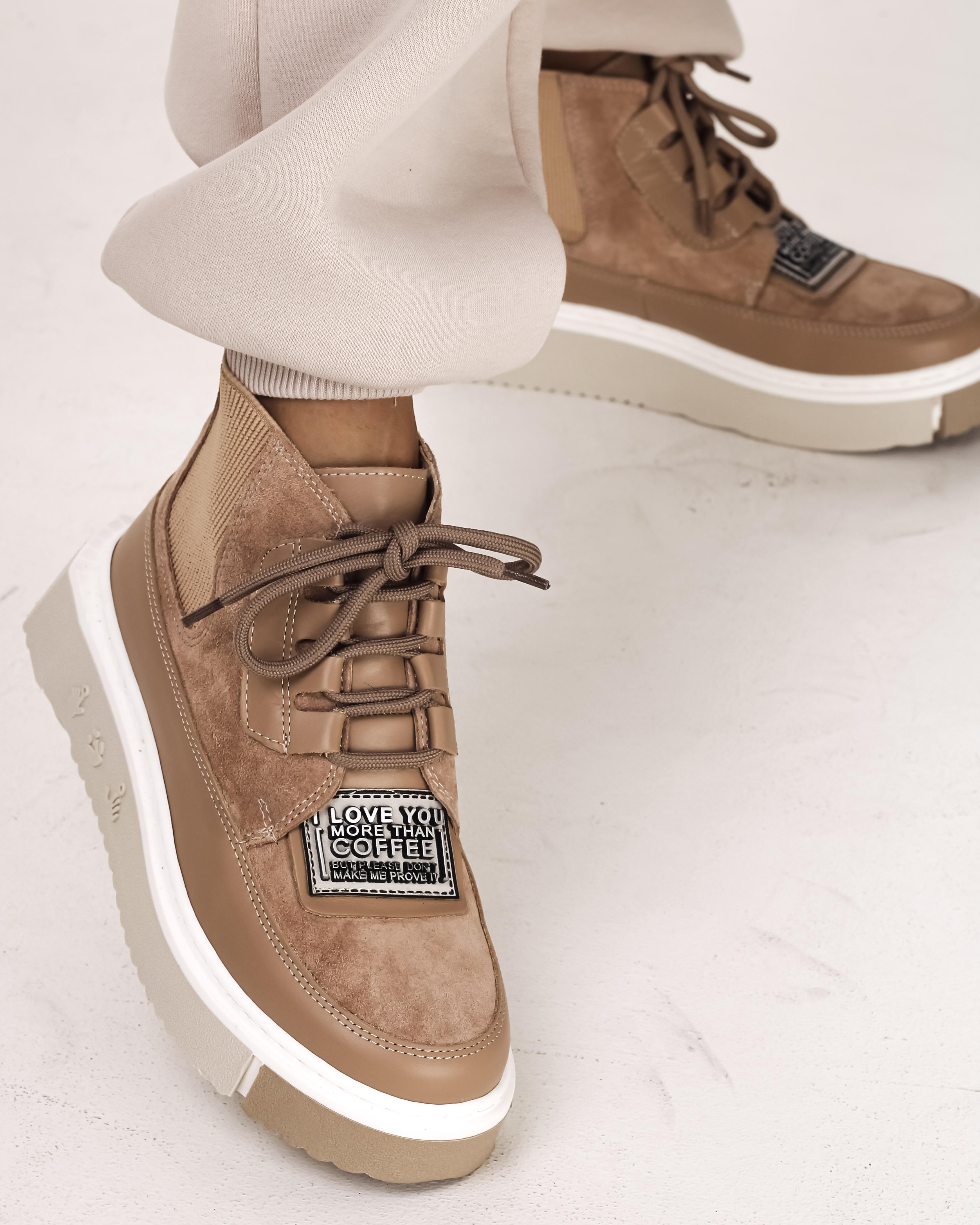 Stivali da donna Evromoda 6006 36 in pelle scamosciata beige