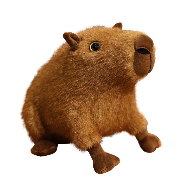 Cartoon Simulation Capybara Doll Plush Toy Kapibara Doll Children Accompany Soothing Pillow Puppet
