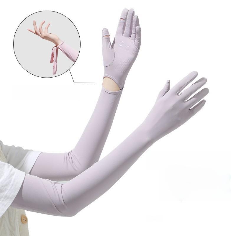Summer Womens Breathable Uv Protection Gloves With Touch Screen For Outdoor Cycling And Sports