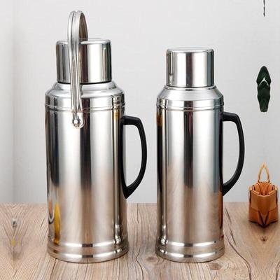 Diruien 2L Edelstahl Glasausgekleidete Thermosflasche