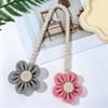 Cotton And Linen Curtain Tiebacks, Decorative Curtain Holdbacks Rope, Flower Curtain Tie Backs, Boho Drapes Holdbacks for Home Office Hotel Decor
