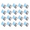 Transparent Metal Push Clips with Storage Case Multi-Purpose Binder Clip for Pants Hem Book Documents Reusable Colorful Paper Clamp for Office School