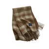 New Double sided Gradient Checkered Scarf for Men and Women in Autumn and Winter Warm and Fashionable Commuting Tassel Scarf