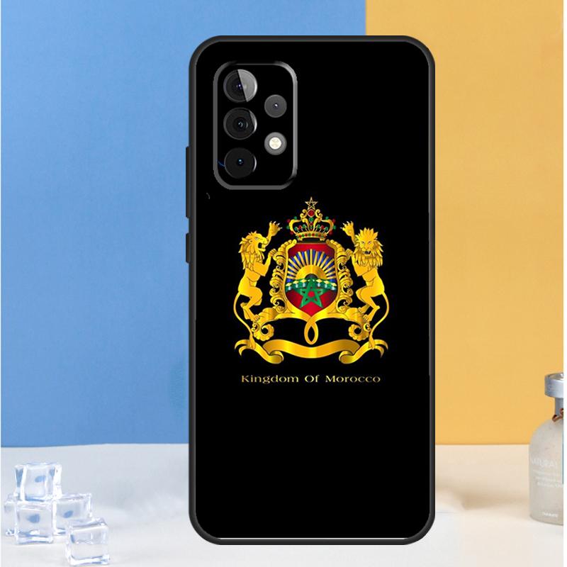 Morocco Flag Coat Of Arms For Samsung Galaxy A54 A34 A14 A13 A33 A53 A36 A05 A06 A16 A32 A52 A55 A35 A15 A56 A26 Case