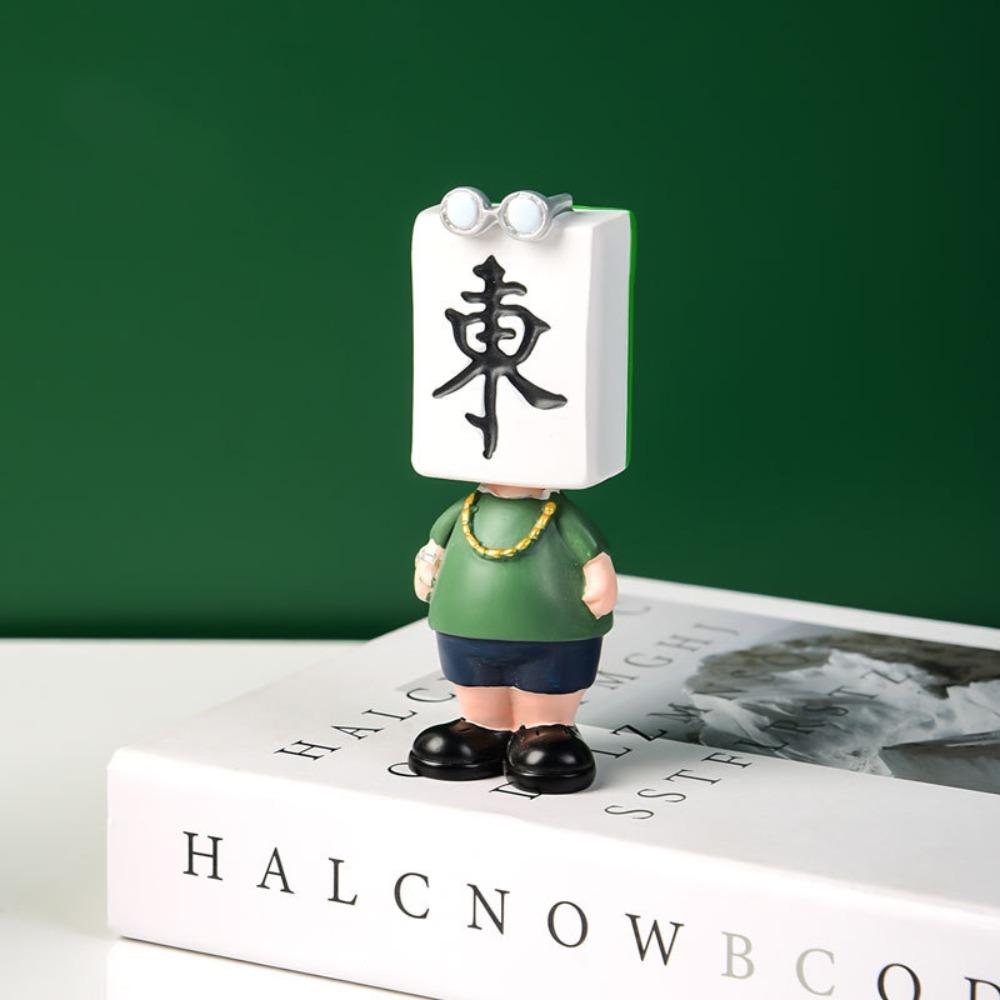 Miniature Mahjong Mini Figurine Handmade Mahjong Figure Toys Kids Birthday Gift