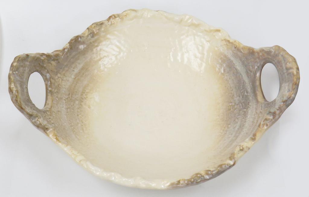 Santo Banko Ware Heat-Resistant, Non-Deformable Ceramic Plate, Medium, 25cm, Shino Glaze, 06999