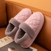 Women's & Men's Waterproof Leather Cotton Slippers for Autumn/Winter 2025 - Indoor/Outdoor, Non-Slip, Heel-Covering Design.