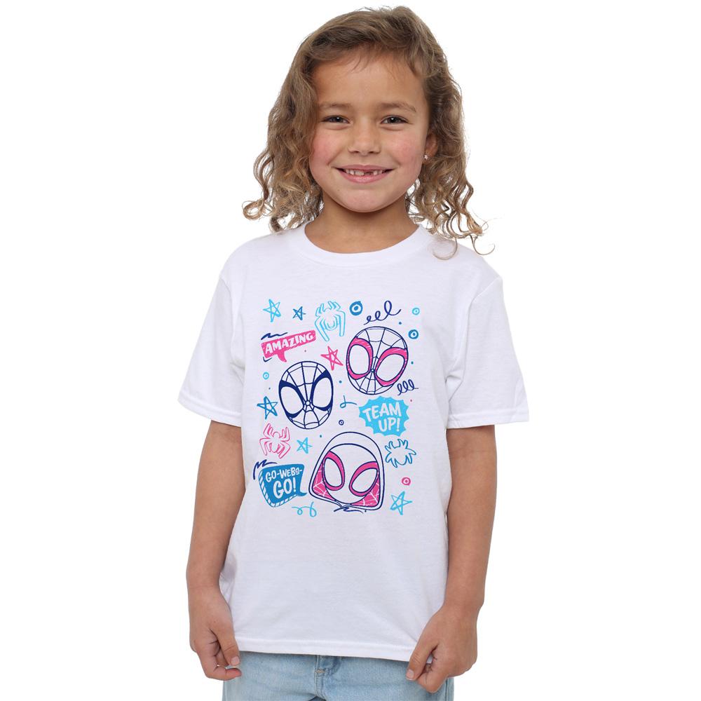 Spidey And His Amazing Friends Childrens/Kids Doodle T-Shirt