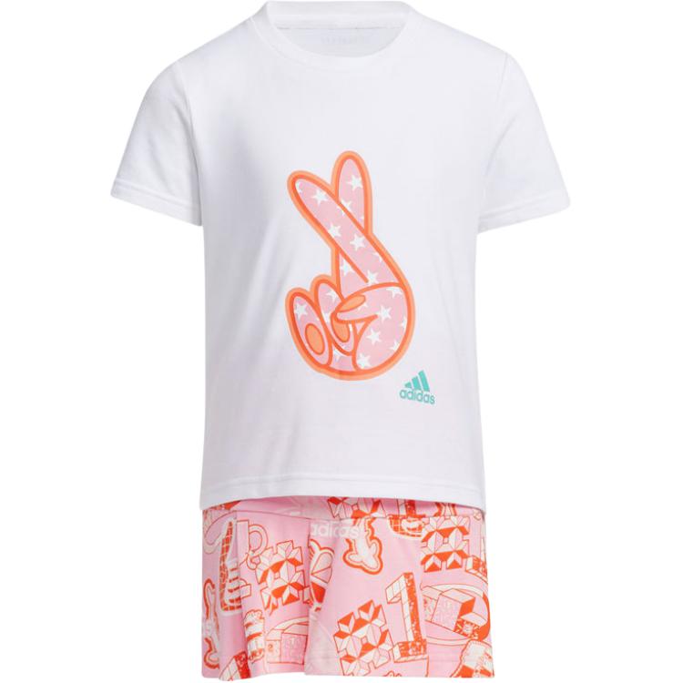 Adidas Casual Sportswear AEROREADY White Children Aged 3 7 Years Old GP0390 122