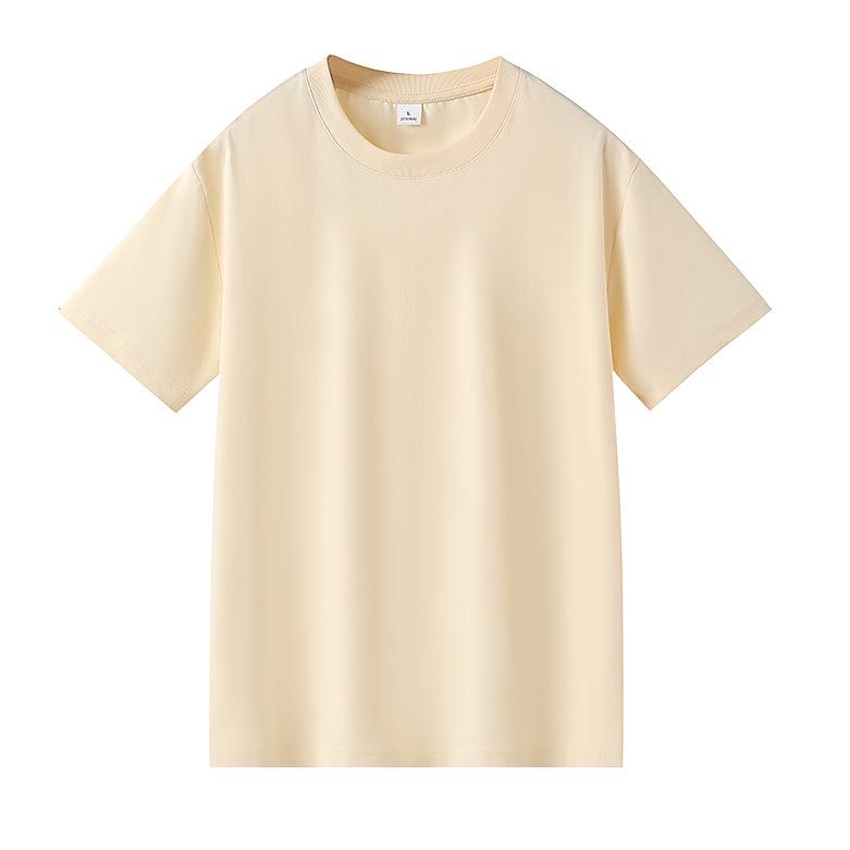 VEZFAA Women's Fashion Solid Color Print Casual Summer Spring Short Sleeve O-Neck Blouses & Shirts