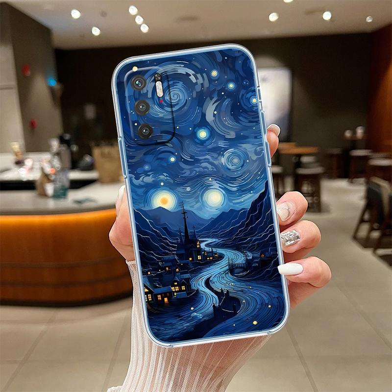 RE55 Starry Night Van Gogh Painting Phone Case for Motorola Moto Edge 20 30 40 50 S30 Fusion Ultra Pro Neo Lite + G200 G23