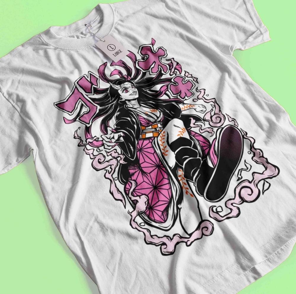 

Рубашка Истребитель демонов Футболка Нэдзуко Футболка Тандзиро Футболка Мудзан Дома Футболка Иноске Дзэницу M