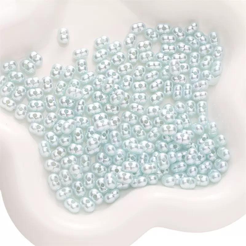 

50Pcs 8Mm Acrylic Beads Large Hole Solid Color Loose Spacer Beads For Diy Handmade Jewelry Making Beading Accessories