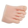 Tattoo Practice Fake Foot Model Medium Skin Color Nail Art Training Display Silicone Half Foot Model Right