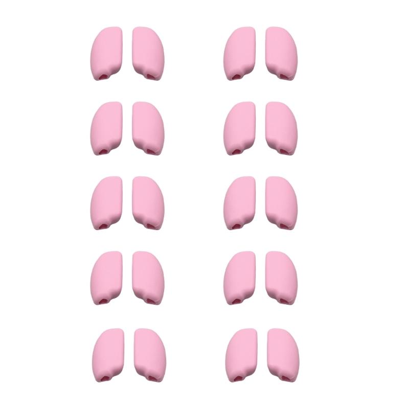 

Pack of 10 Pairs Black Silicone Nose Pad Anti Slip Cushions for Eyeglasses and Sunglasses Thick розовый