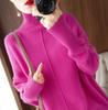 Women's Wool Turtleneck Sweater: Thick, Loose Knit Pullover for Autumn & Winter, Korean Style Base Layer