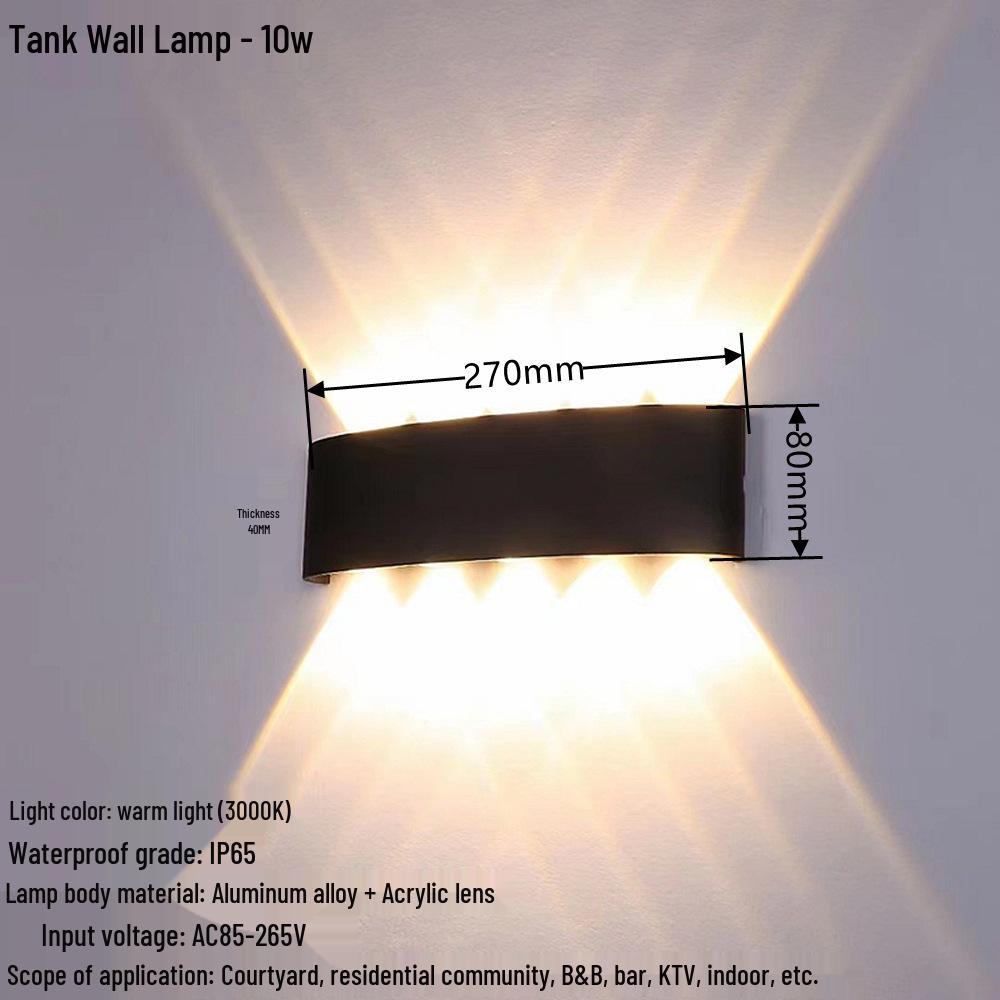 Creative Waterproof Wall Lamp for Living Rooms, Bedrooms, Hallways, and Staircases