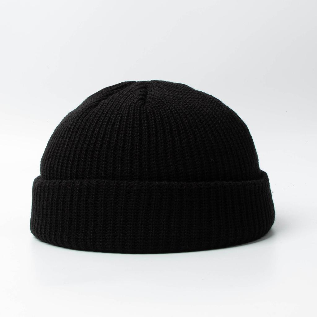 Fisherman Beanie Hats for Men Women Knit Trawler Skull Cap Watch Bonnets Spring Fall Short Stylish Plain Rolled Cuff Skullcaps