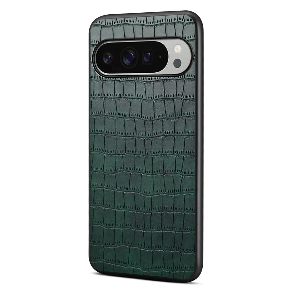For Google Pixel 10 Pro XL Case Crocodile Texture Design Leather Slim Back Cover