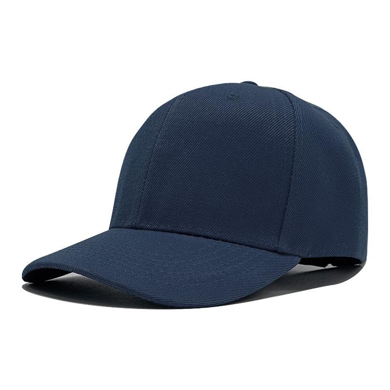 Solid color hardtop baseball cap acrylic hat hot selling versatile cap sun hat printing