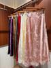 2026 Women's High Waist Jacquard Mermaid Skirt - Slimming Elastic Half Skirt with Chinese and National Style Elements.