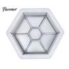 Outdoor Cement Art Form Garden Stepping Stone Mold, Reusable Concrete Pathway Paver Plastic DIY Pavement Mould for Patio Backyard Walkway Decor