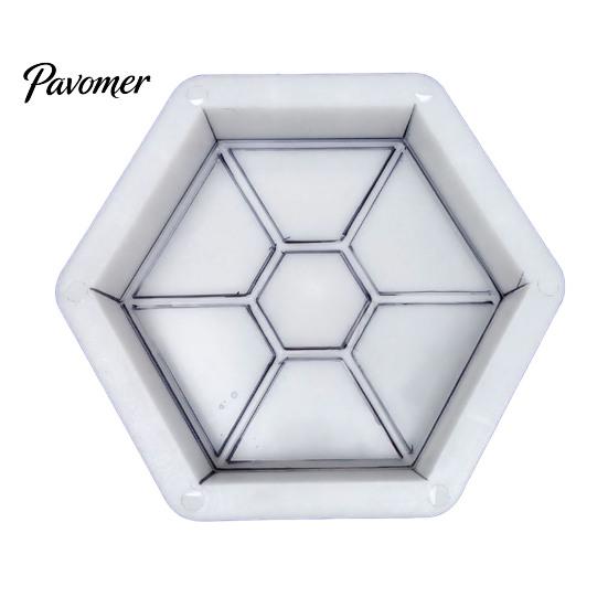 Outdoor Cement Art Form Garden Stepping Stone Mold, Reusable Concrete Pathway Paver Plastic DIY Pavement Mould for Patio Backyard Walkway Decor
