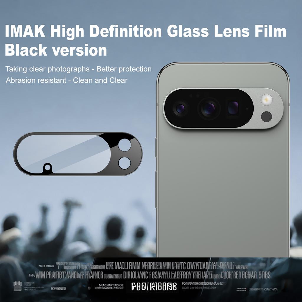IMAK For Google Pixel 10 Pro Camera Lens Protector Tempered Glass HD Clear Lens Film (Black Version)
