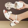 Fashion Buckle Strap 2025 Sandals Comfort Shoes for Women Square Toe Block Heels Large Size Suit Female Beige New Fashion Chunky Girls
