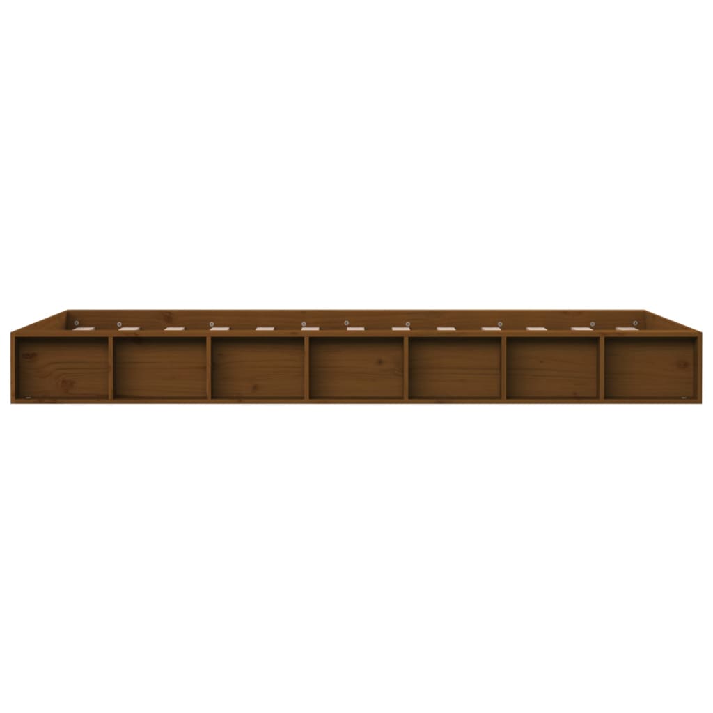 Solid Wood Bed Honey Brown 75 x 190 cm