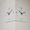 Ins Wind Corner Clock Double Sided Wall Clock Living Room Creative Simplicity Modern Double Sided Wall Clock No Punching Fashion
