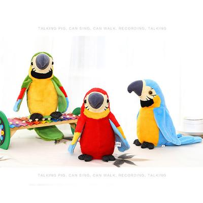 Electric Talking Parrot Plush Toy Bird Repeat What You Say Children Kids Baby Gifts