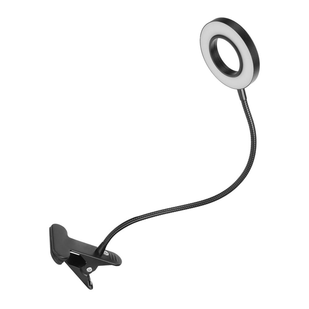 USB LED Desk Lamp Adjustable Dimmable Clip Reading Light for Office Tattoo BeautyBlack