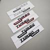 2pcs 3D ABS TURBO 4MATIC Car Letters Side Fender Trim Badge Emblem Sticker For Mercedes Benz AMG A45 A35 X247 W117 Accessories