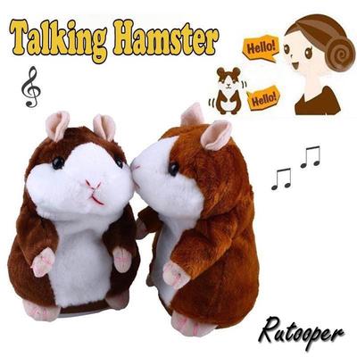 Adorable Toy Mimicry Pet Speak Talking Record Hamster Mouse Plush Kids Toy es