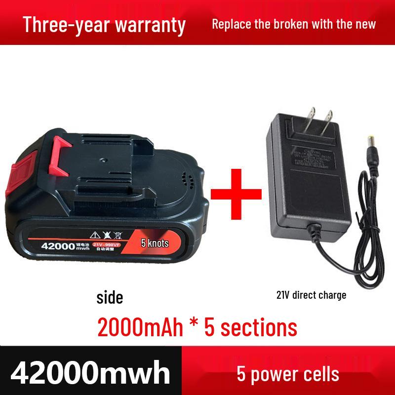 21V Rechargeable Handheld Drill with Large Capacity Lithium Battery