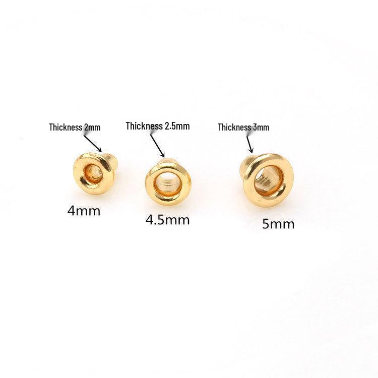 14K Goldplattierter Spacer-Stöpsel für Perlen mit großem Loch - Verschleißfeste High-End DIY Schmuckkomponente