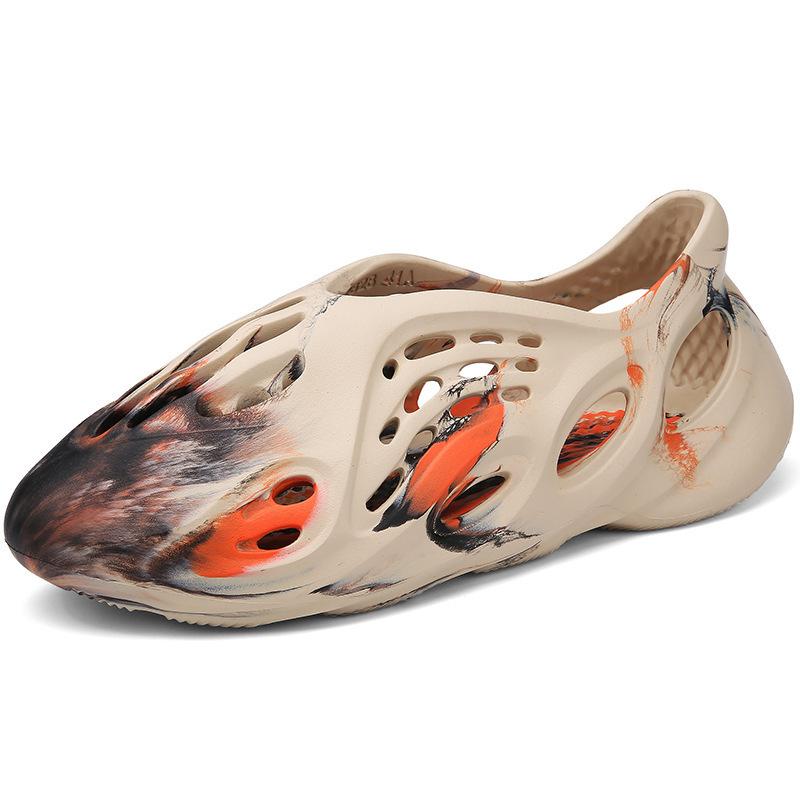 Zomer Nieuwe Camouflage Kokosnoot Gat Sandalen Romeinse Strandschoenen Casual Sandalen Mannen Vrouwen Koppel Eén Stuk Ademend Antislip Comfortabel