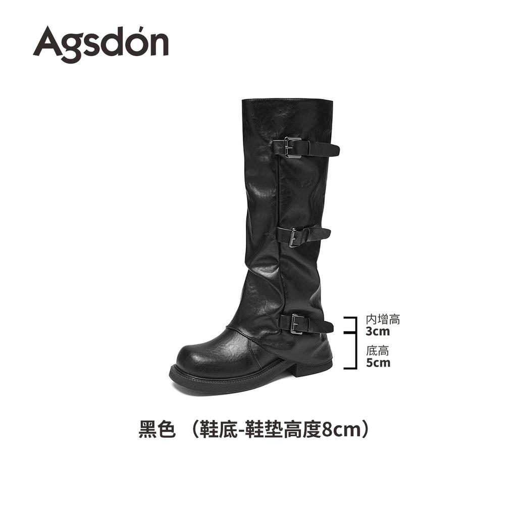 Augustine Brown Boots New Autumn Prairie Western Boots Vintage Pile Martin Knight Boots