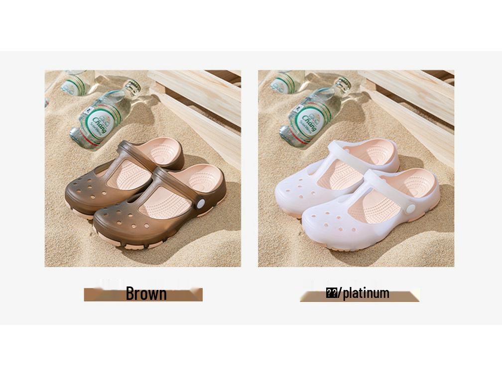 Summer Anti-Slip Half Toe Sandals for Women: Soft Sole Thick Base Slippers for Nurses, Pregnant Women, and Outdoor Wear