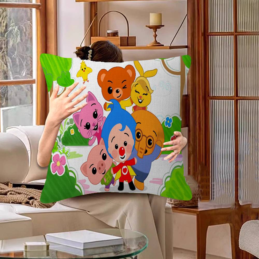 PPlim PPlim Pillow Covers Cartoon Sofa Decorative Home Doublesided Printing Short Plush Cute Cushion Cover