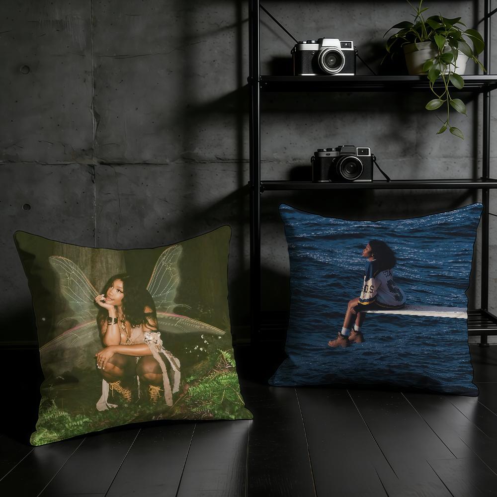 S-Sza Lana SOS Singer cushion cover Home Office Birthday Anniversary Gifts Soft Skin Friendly Cushion Cover
