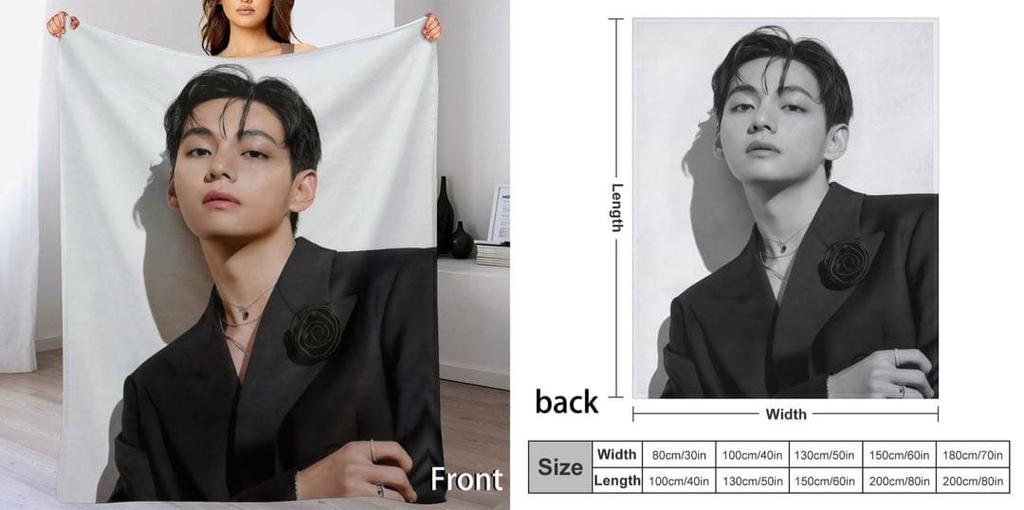 [USED] BTS Blanket COMPOSE COFFEE Taehyung V V