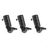 3 Pack Metal Speaker Tripod Caster Wheels with Brake Smooth Rotation for Photography 3.5cm Tube