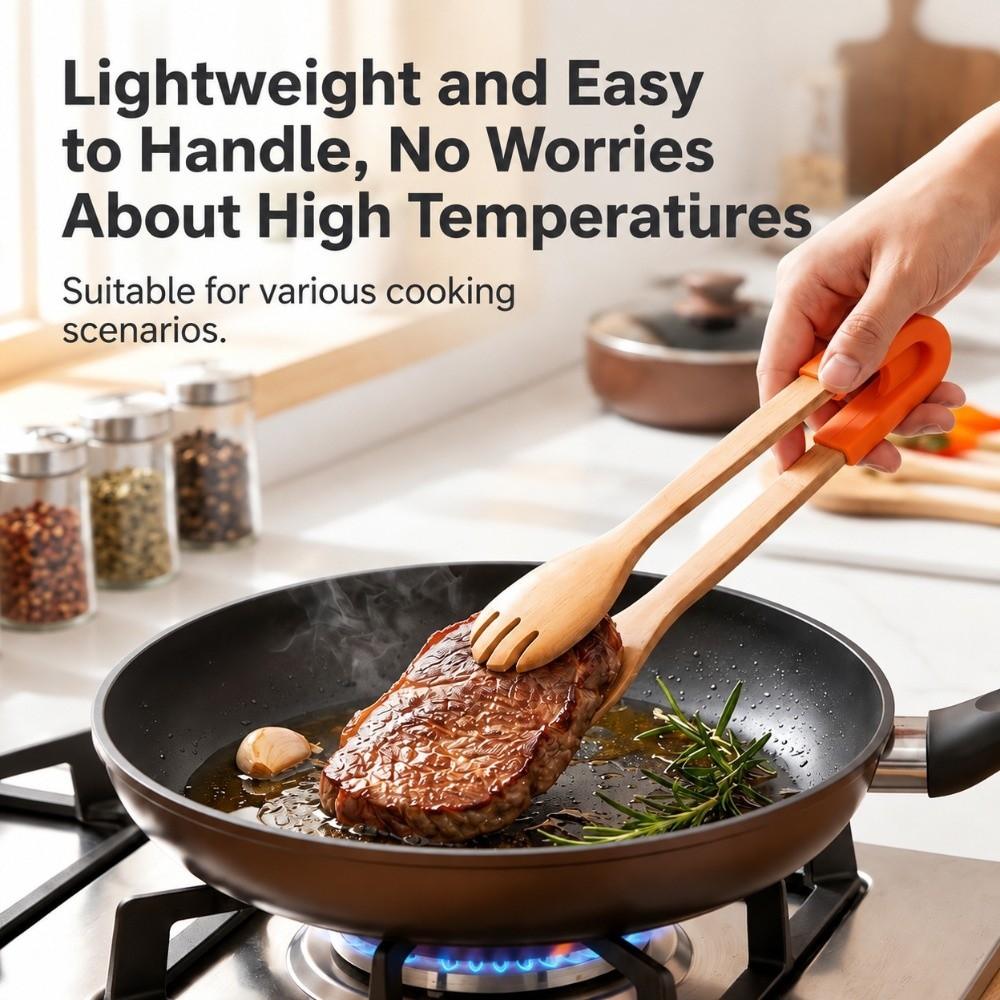 Bamboo Salad Serving Tong Multi Color Option Grill Tongs New Food Tongs Barbecue Cooking