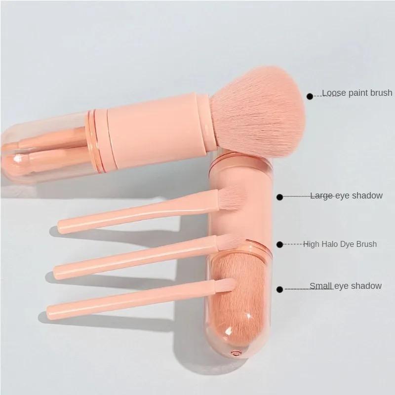 Durable High-Quality 4 In 1 Makeup Brush Mini Eye Shadow Brush Powder Brush Convenient Makeup Brush Beauty Tools