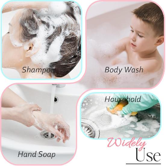 Foam Pump Bottle 3Pcs Travel Lash Shampoo Bottle, Empty Portable Refillable Mousse Foam Soap Dispenser for Hand Soap, Lash Cleanser, Shampoo, Face