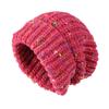 Trendy Mixed Color Slouchy Beanie Classic Coldproof Warm Skull Cap Thick Knit Hats Beanies For Women Autumn & Winter