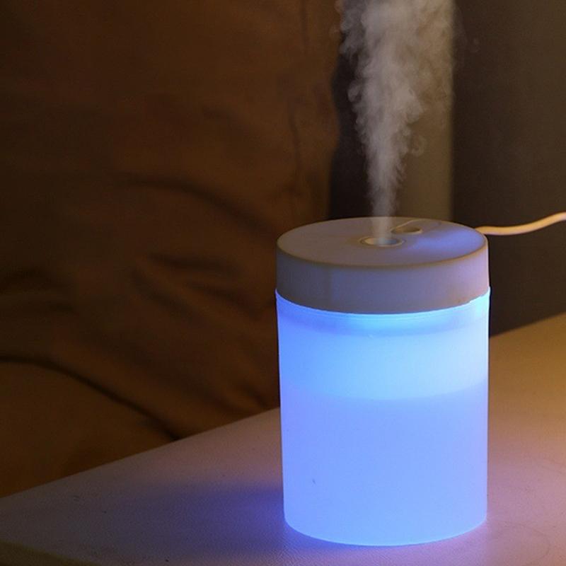200Ml Ultrasonic Humidifier Air Purifier Usb Mini Portable Led Light Office Home
